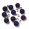 Natural Agate Charms G-Q998-036D-1
