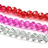 Transparent Painted Glass Beads Strands X-DGLA-A034-T3mm-A24-4
