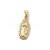 Brass Micro Pave Cubic Zirconia Pendants KK-A266-30G-1