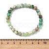 Natural Green Line Jasper Round Beaded Stretch Bracelets for Women BJEW-F535-02A-5