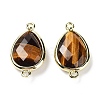 Natural Tiger Eye Links connectors G-L514-015B-2