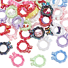 40Pcs UV Plating Acrylic Beads OACR-SP0001-84-1