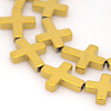 Electroplate Non-magnetic Synthetic Hematite Beads Strands G-J253-01-1