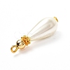 Glass Pearl Pendants PALLOY-JF00902-4