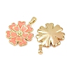 304 Stainless Steel Enamel Pendants STAS-P438-12E-G-2