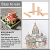 40Pcs 6 Style Pinewood Wooden Holder DIY-OC0010-15-6