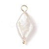 Natural Keshi Pearl Pendants PALLOY-JF01932-2