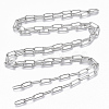 Tarnish Resistant 304 Stainless Steel Paperclip Chains CHS-S006-JN957-1-3
