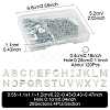 104Pcs 26 Styles Letter A~Z 304 Stainless Steel Alphabet Letter Charms STAS-FS0001-67-4