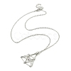 Tarnish Resistant 304 Stainless Steel Cable Chain Macrame Pouch Empty Stone Holder for Pendant Necklaces Making NJEW-TA00118-02-1