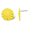 Spray Painted Iron Stud Earring Findings IFIN-N008-017D-3