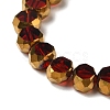 Electroplate Glass Beads Strands EGLA-P061-01B-05-3