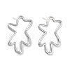 Brass Stud Earring Findings KK-F871-51P-1