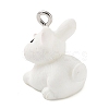 Opaque Resin Pendants RESI-Z014-01I-2
