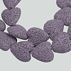 Dyed Natural Lava Rock Bead Strands G917-4-4