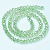 Electroplate Glass Beads Strands X-EGLA-A034-T8mm-B17-2