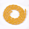 Opaque Solid Color Glass Beads Strands GLAA-T009-001D-2
