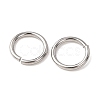 Tarnish Resistant 304 Stainless Steel Open Jump Rings STAS-N015-10-6x0.8mm-4