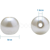 Eco-Friendly Dyed Glass Pearl Round Beads HY-BC0001-8mm-RB011-3