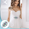 2Pcs Flower Glass Rhinestone Costume Accessories FIND-FG0004-81C-5