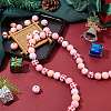 Painted Natural Wood Beads WOOD-SZ0001-10-5