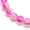 Synthetic Moonstone Beads Strands G-F143-8mm-M-3