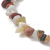 Natural Mixed Gemstone Chips Bead Stretch Bracelets for Women BJEW-JB13237-4