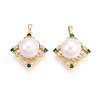 Natural Cultured Freshwater Pearl Pendants PEAR-N020-07O-1