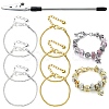6Pcs 2 Colors Brass European Style Bracelet Making MAK-YW0001-16-1