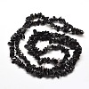 Natural Obsidian Chip Bead Strands X-G-M205-06-2