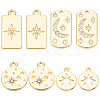 16Pcs 4 Styles Alloy Pendants FIND-SC0021-43-1