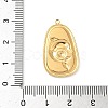 304 Stainless Steel Epoxy Resin with Natural Shell and Sequins Inside Pendants STAS-L026-17G-J04-3