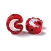 Spray Painted Alloy Bead PALLOY-H134-32-2