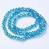 Electroplate Glass Beads Strands EGLA-A034-T2mm-A13-2