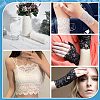4 Yards 2 Colors Nylon Flower Leaf Wavy Edge Lace Trim OCOR-GF0002-60-5