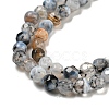 Natural Fire Crackle Agate Bead Strands G-R344-4mm-24-3