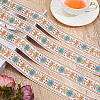 Boho Ethnic Pattern Polyester Webbing Ribbon OCOR-WH0120-61A-4