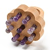 Natural Mixed Stone Scalp Massager AJEW-G058-02-3
