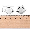 Tibetan Style Alloy Cabochon Connector Settings X-TIBE-M022-10AS-3