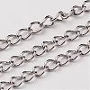 Tarnish Resistant 304 Stainless Steel Curb Chains CHS-O005-17C-1