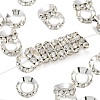 Brass Rhinestone Spacer Beads RB-A020-14mm-01S-1