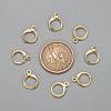 Brass Huggie Hoop Earring Findings KK-L179-04G-4