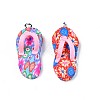 Handmade Polymer Clay Pendants X-PORC-S1007-48-2