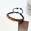 Natural Red Aventurine Cuboid Beaded Braided Bead Bracelets FS-WGE3E5A-11-1