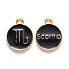 Alloy Enamel Pendants X-ENAM-S124-01A-08L-1