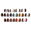 Resin & Walnut Wood Stud Earring Findings MAK-N032-004A-1