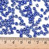 6/0 Opaque Colors Lustered Round Glass Seed Beads X-SEED-A012-4mm-128-4