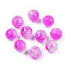 Transparent Crackle Acrylic Beads CACR-N002-02B-3