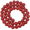 Natural Carnelian Bead Strands G-PH0028-8mm-15-6