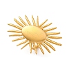 Anti-Tarnish 304 Stainless Steel Sun Open Cuff Rings RJEW-M047-02G-1
